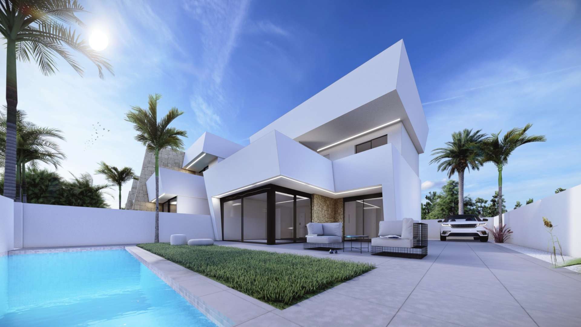 Move-in ready villas 800m from the beach