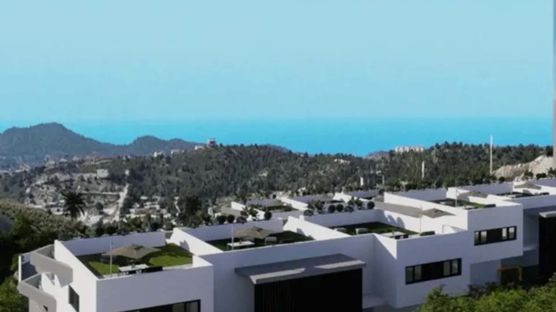 Apartments with open views of the mountains and sea